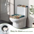 thumbnail image 4 of HELLHERO Toilet Cover Set Winter Puppies 2 Piece Fits All Toilet Shapes for Gift Soft Toilet Protector Cover, 4 of 8