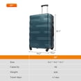 thumbnail image 4 of GVN Merax Luggage with TSA Lock Spinner Wheels Hardside Expandable Luggage Travel Suitcase Carry on Luggage ABS 24", 4 of 12