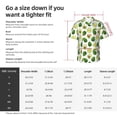 thumbnail image 3 of Yiaed Avocado1 Print Hawaiian Shirt for Men Short Sleeve Button Down Shirts Beach Shirts for Men-XX-Large, 3 of 5