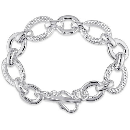 Sterling Silver Link Bracelet, 7.25