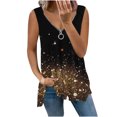 thumbnail image 2 of Idoravan Tank Tops for Women Clearance Fashion Women Summer Sleeveless V-Neck Pullover Print Casual Blouse Tops, 2 of 5