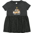 thumbnail image 3 of Inktastic Merry Catmas with Cat Tree and Yellow Star Girls Baby Dress, 3 of 5