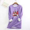thumbnail image 1 of DPTALR Chandail d'Hiver Décontracté en Peluche à Manches Longues Col Rond pour Femmes, 1 of 4