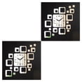thumbnail image 4 of Billuyoard 1 juego moderno 3D acrílico reloj de pared cuadrados espejo de cuarzo pegatinas de pared moderno DIY pegatinas papel tapiz reloj, 4 of 6