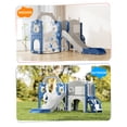 thumbnail image 2 of YUFU 13 in 1 Toddler Slide Swing Set with Golf Drawing Board for Indoor Outdoor Use for Kids Age 1+, 2 of 14