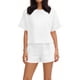 thumbnail image 4 of Conjunto Corto Casual para las Mujeres Manga Corta Bolsillo Pantalones Cortos Pantalones de Señoras Conjunto con Cuello Redondo Top, Ropa Casual de Verano, 4 of 6