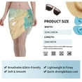 thumbnail image 7 of Disketp Starfish And Seashell Women Swimsuit Cover Up Short Chiffon Summer Beach Sarong Bikini Wrap Skirt Bathing Suit, 7 of 7