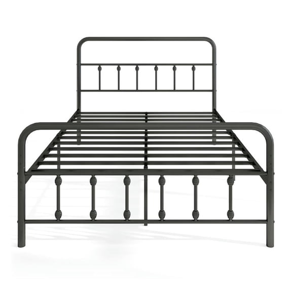 YYAo Bed Frame,Bedroom Bed Frame,Bed Frame with Headboard and Under Bed Storage Black-Full Size