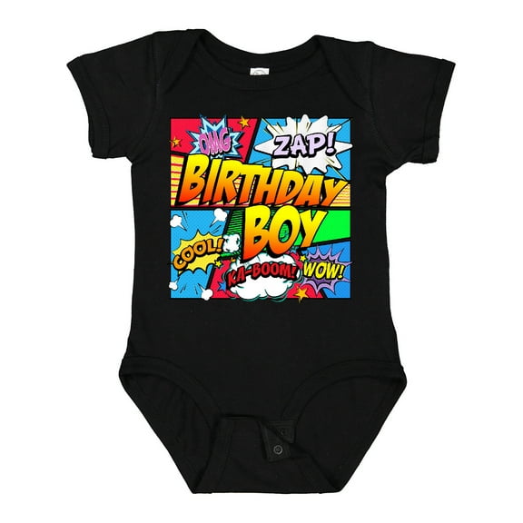 Inktastic Birthday Boy Comic Book Boys Baby Bodysuit