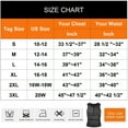 thumbnail image 3 of Vaslanda Neoprene Sauna Suit for Men Waist Trainer Vest Zipper Body Shaper Tank Top with Double Adjustable Belts, 3 of 8