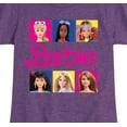 thumbnail image 3 of Barbie - Barbie Doll Portraits - Girls Fitted Short Sleeve Graphic T-Shirt, 3 of 5