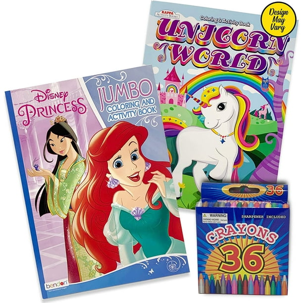 Download Coloring Books for Kids (2pk) with 1 Box of 36 Ct Crayons ...