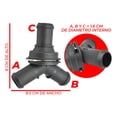 thumbnail image 2 of Conector Manguera Radiador Infer Vw Nivus Polo Taigun Virtus, 2 of 5