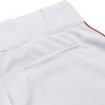 thumbnail image 2 of TOURNAMENT w/Pipe Softball Pant - WHITE,SCARLET - S, 2 of 8