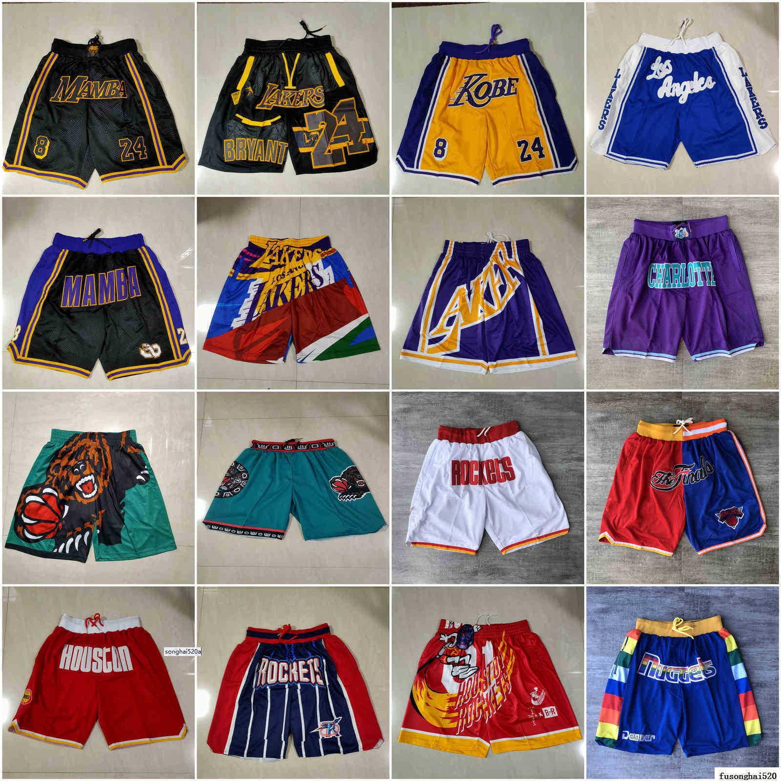 NBA_ 2021 Team Basketball Short Men Just Don Co-Branded Sport Shorts Hip  Pop Pant With Pocket Zipper Sweatpants Purple White Black Red Blue Mens''nba''jersey  