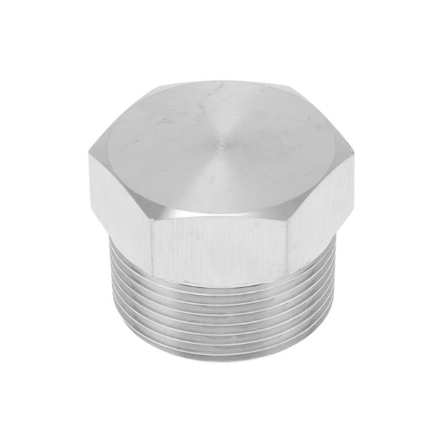 Conector de tapón de tubería roscado hexagonal de acero inoxidable 304 de 1-1/4"NPT 1 Pc