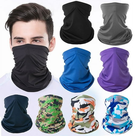 Summer Face Mask for Men Ski Mask Neck Gaiters Scarf Face Covering Balaclava Fishing Cycling Running Windproof Bandana