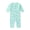 Shark, variant on M+A by Monica + Andy Organic Cotton Gender Neutral Long Sleeve Baby Henley One-Piece, Sizes Newborn - 24 Months