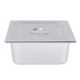thumbnail image 5 of Miumaeov 4 Packs Stainless Hotel Panel with Lid, Steam Hotel Pan for Catering Parties (1/2 Size x 6" Deep), 5 of 11
