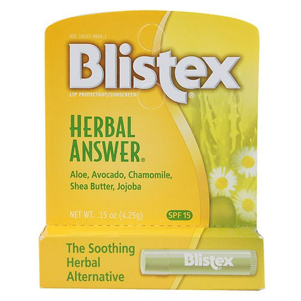 Blistex Herbal Answer Lip Balm SPF 15 0.15 oz