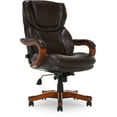 thumbnail image 5 of Serta Conway Big and Tall Executive Office Chair with Wood Accents Brown, 5 of 16