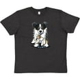 thumbnail image 3 of Inktastic Tri-Color Border Collie Youth T-Shirt, 3 of 5