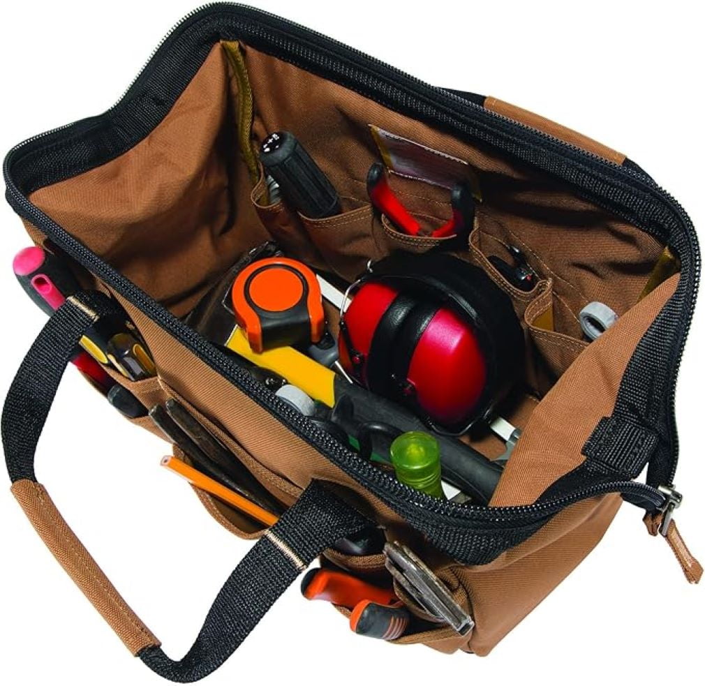 Carhartt Gear B0000351 Tool Bag Unisex Brown 14" Heavyweight 25 Pocket ERK1661