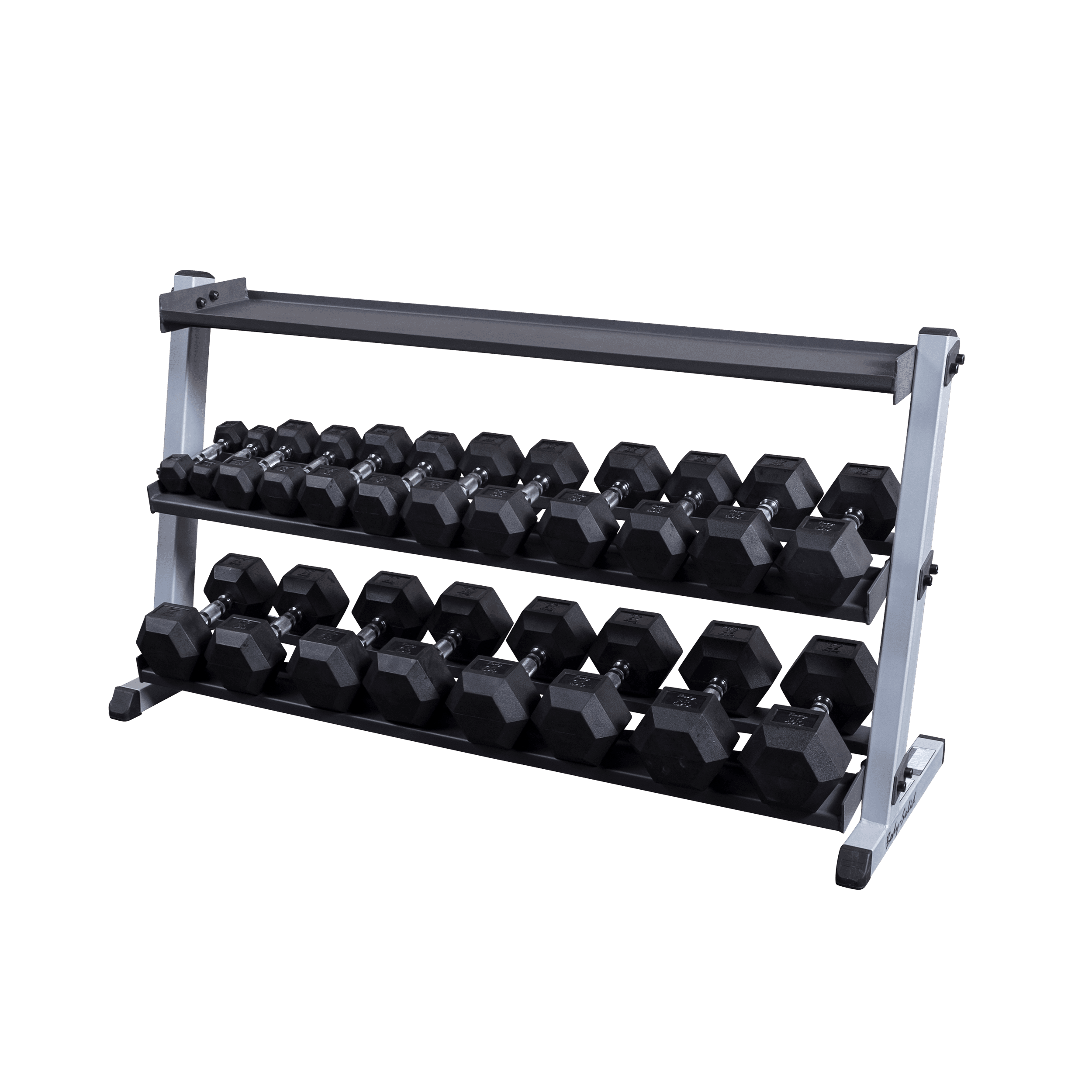 Body Solid GDR60KRT Dumbbell and Kettlebell Rack