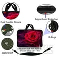 thumbnail image 3 of LSS 10-11.6 inch Laptop Sleeve Bag with  Handle & Adjustable Strap, Compatible with Acer, Asus, Dell, HP, MacBook - Pink Rose Floral Flower, 3 of 3