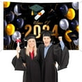 thumbnail image 5 of Weloille Graduation Decorations Congratulations Graduation Banner 2024 Graduation Banner Graduation Decorations Graduation Photo Backgrounds (70.86x45.27in), 5 of 8