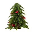 thumbnail image 1 of Mini de Navidad simulado de 40 cm, material de polietileno para armarios, chimeneas, adorno de mesa navideño realista multiusos Estilo C, 1 of 8