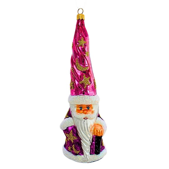 Christopher Radko Company 8.50In Magic Munchkin Sbk, Glass, Ornament Christmas Moon Wizard 96240K