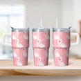 thumbnail image 2 of Flamingo Coffee Mug 20OZ with Handle Stainless Steel Insulated Tumbler Cup Leak Proof Double Wall Vacuum Design Gifts for Women Girls on Birthday Christmas Summer, 2 of 6