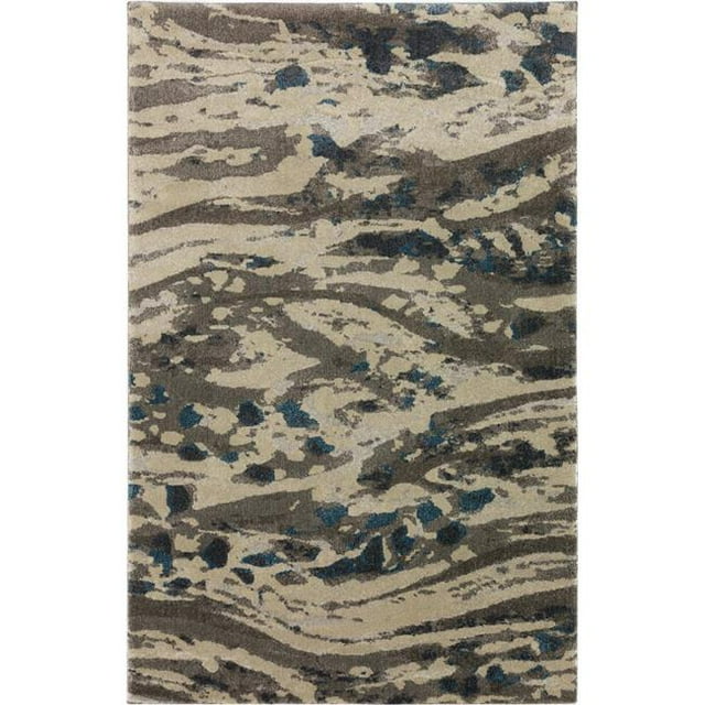 DalynRug UP2PE3X5 3 ft. 3 in. x 5 ft. 1 in. Rectangle Upton UP2 Area Rug, Pewter