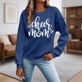 thumbnail image 2 of XIAOCHA Womens Cheer Mom Letter Graphic Sweatshirt Oversized Long Sleeve Crew Neck Pullover Soft Casual Sweatshirts, 2 of 4