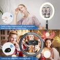 thumbnail image 6 of BESTOPE 12" Selfie Ring Light Fill Light - Dimmable LED for Live Stream/Makeup/YouTube Video 2 Tripod Stands & 2 Phone Holders & 3 Color Modes, 6 of 7