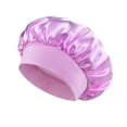 thumbnail image 3 of Bucket Hat For Home And Leisure With Satin Wide Brim Classic Style Suitable For All Seasons Travel Sleep Cap Fashion Accessory, 3 of 3