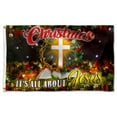 thumbnail image 3 of Bayyon Christmas Jesus Grommet Flag Christmas It’s All About Jesus Flag Banner with Grommets 3x5Feet Man cave Decor, 3 of 6