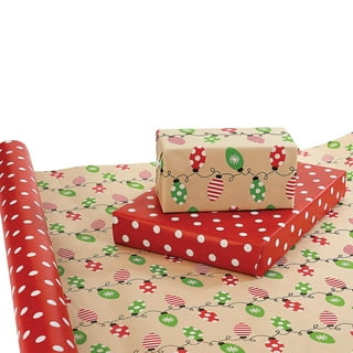 Gnome for the Holidays Jumbo Double Sided Rolled Gift Wrap - 1 Giant Roll,  23 inches Wide by 32 feet Long, Heavyweight, Tear-Resistant, Holiday Wrapping  Paper 