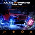 thumbnail image 2 of Luces LED RGB Rock Lights TDE Explorer. Iluminación de 8 cápsulas para Jeep, 2 of 9