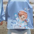thumbnail image 7 of Hooded Transparent Raincoat Girl Boys Cartoon Rain Coat Hooded Outdoors Clear Waterproof Kids Toddler Children's Rainwear Protective Covers,Sky Blue,6-8 Years, 7 of 7