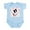 Sky Blue, variant on CafePress - Borderheart Body Suit - Baby Light Bodysuit, Size Newborn - 24 Months