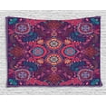 thumbnail image 1 of Paisley Decor Tapestry, Modern Classic Indian Asian Decor with Dots Leaves and Flowers Art Design , Wall Hanging for Bedroom Living Room Dorm Decor, 60W X 40L Inches, Multicolor, by Ambesonne, 1 of 1