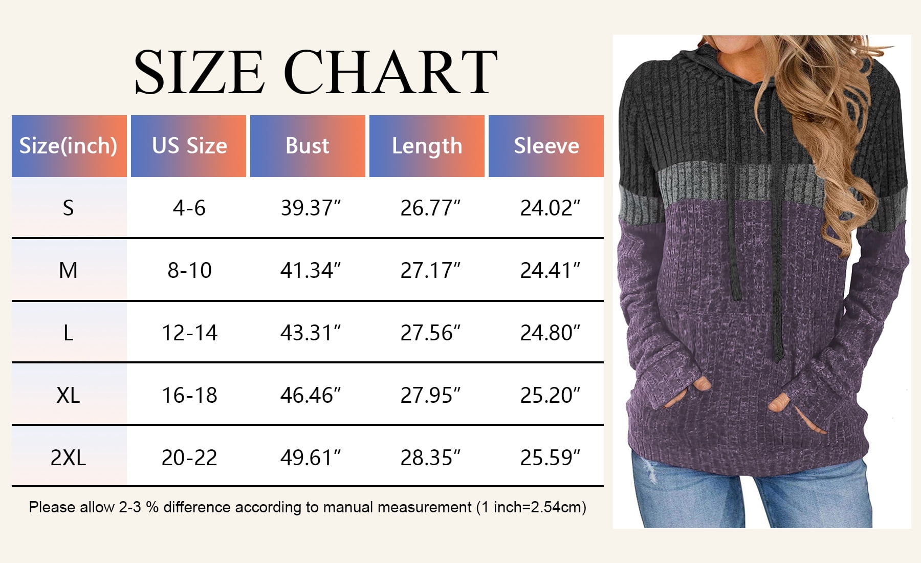 TEMOFON Hoodies for Women Long Sleeve Pullover Sweatshirts Casual Fall Tunic Tops with Pocket Drawstring Hooded Sweaters Winter Clothes