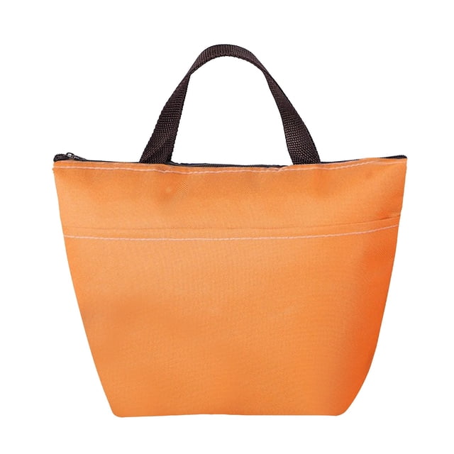 ¡Liquidación! Bolsa térmica Leott para almuerzo, ligera, plegable y de color sólido, color naranja. Bolsa térmica portátil para almuerzo, para adultos. 1 bolsa.