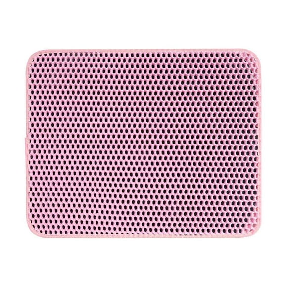 MesaSe Cat Litter Mat Large Litter Trapping Mat Easy to Clean Litter Box Mat Waterproof Urine-Proof Non-Slip Kitty Litter Mats for Floor Grey