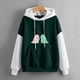 thumbnail image 1 of Pntutb Mujeres Moda Casual Estampado Cuello Redondo Suelto Manga Larga Tops Cortos Blusa Sin Capucha Sudaderas Pntutb Pntutb-1312, 1 of 5
