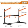thumbnail image 5 of UOKRR Freestanding Kayak Stand and Storage Rack, Heavy Duty Adjustable for Canoes, Paddleboards, Surfboards, 5 of 6