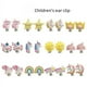 thumbnail image 3 of Pendientes con clip para la oreja para niños, con dibujos animados, sin orificio para la oreja, con forma de sirena y unicornio, 3 of 6