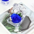 thumbnail image 2 of Preserved Rose Real Forever Rose in Mini Clear Ring Box, Eternal Flower Rose Gifts for Women Mom Girlfriend Grandma, Mothers Day, Anniversary, Valentines, Christmas, Birthday, 2 of 5
